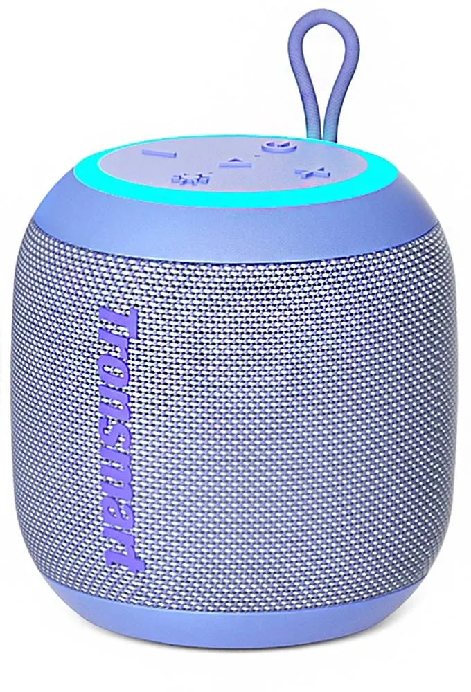 

Портативная акустика Tronsmart T7 mini, 15 Вт, AUX, Bluetooth, подсветка, фиолетовый (993711), T7 mini