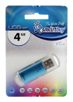 

Флешка 4Gb USB 2.0 SmartBuy V-Cut V-Cut, черный (SB4GBVC-K), V-Cut