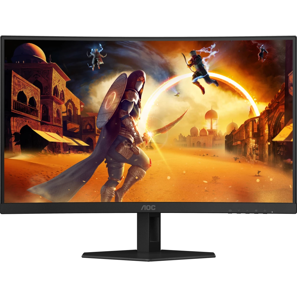 

Монитор 27" AOC C27G4ZXE VA, изогнутый, 1920x1080 (16:9), 300кд/м2, 280 Гц, 0.3 мс, 178°/178°, HDMI, DisplayPort, черный (C27G4ZXE), C27G4ZXE