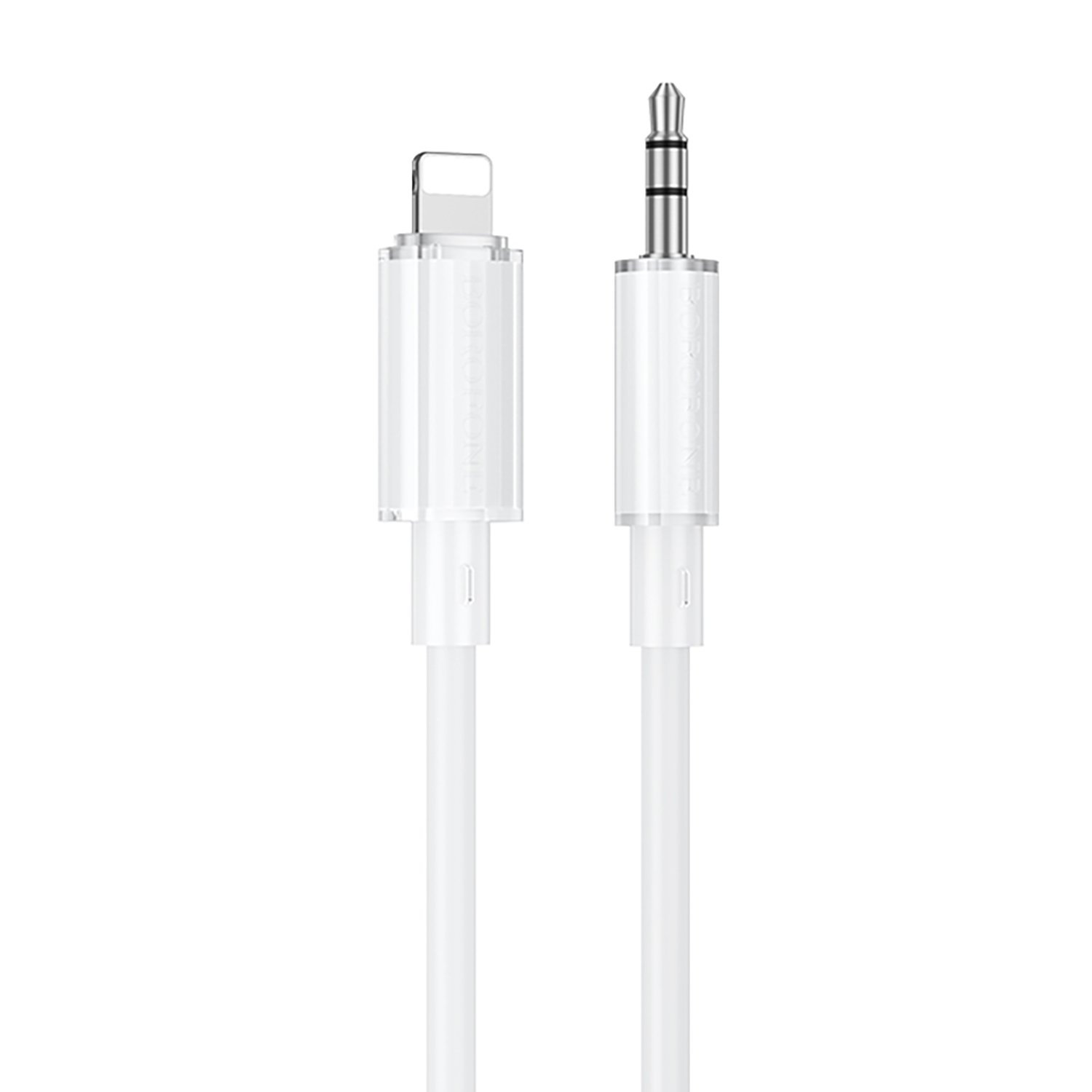 

Кабель Jack 3.5mm(M)-Lightning 8-pin(M), 1 м, белый Borofone BL21