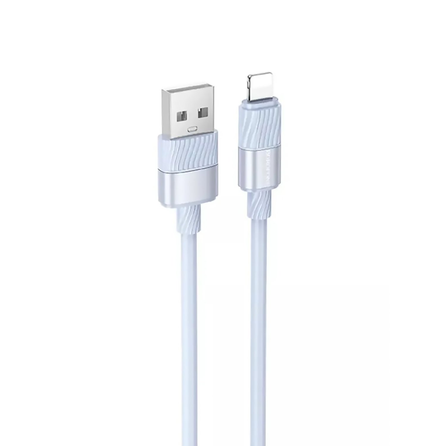 

Кабель USB(Am)-Lightning 8-pin(m), 2.4А, 1 м, синий, Borofone BX106, BX106