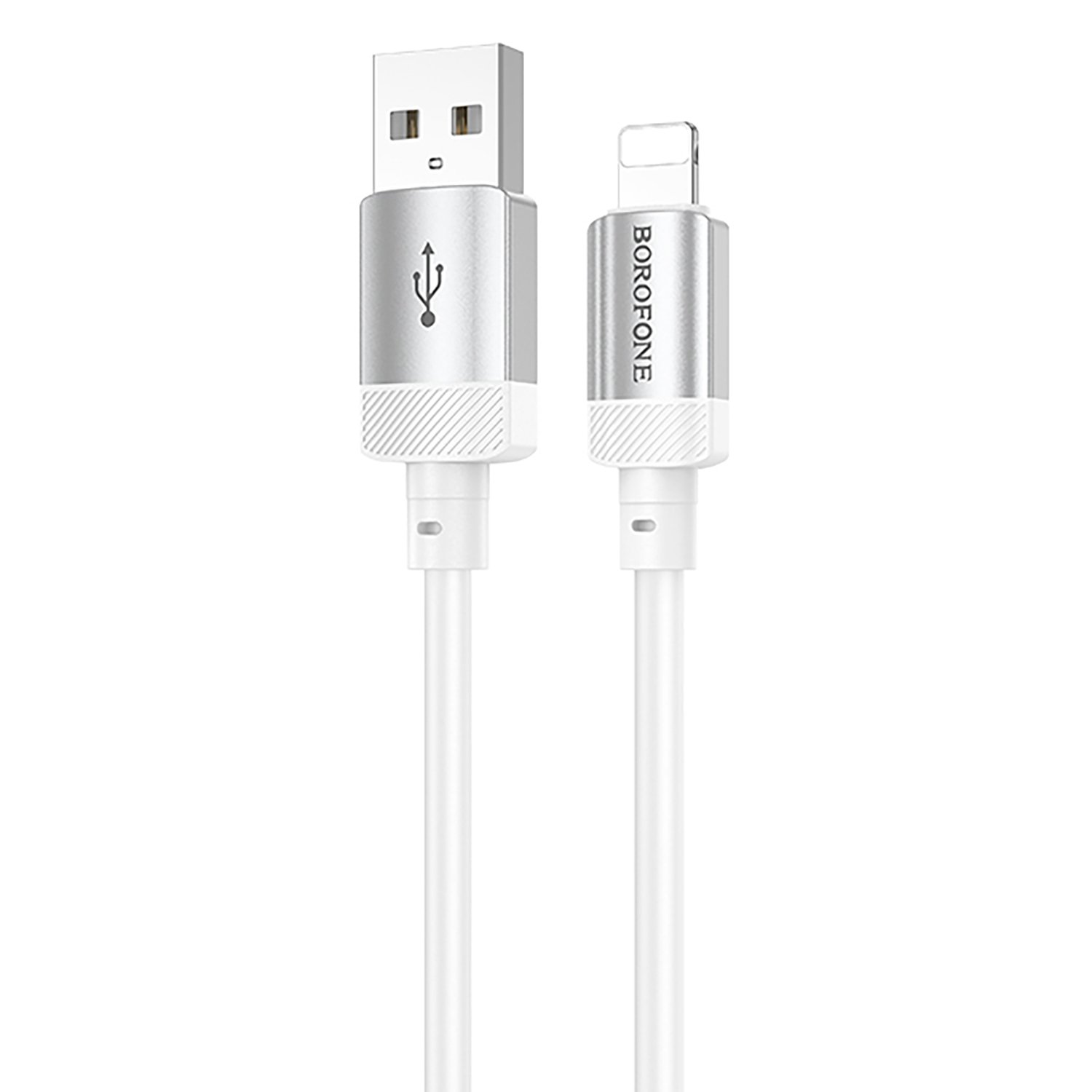 

Кабель USB(Am)-Lightning 8-pin(m), 2.4А, 12 Вт, 1 м, белый, Borofone BX108, BX108