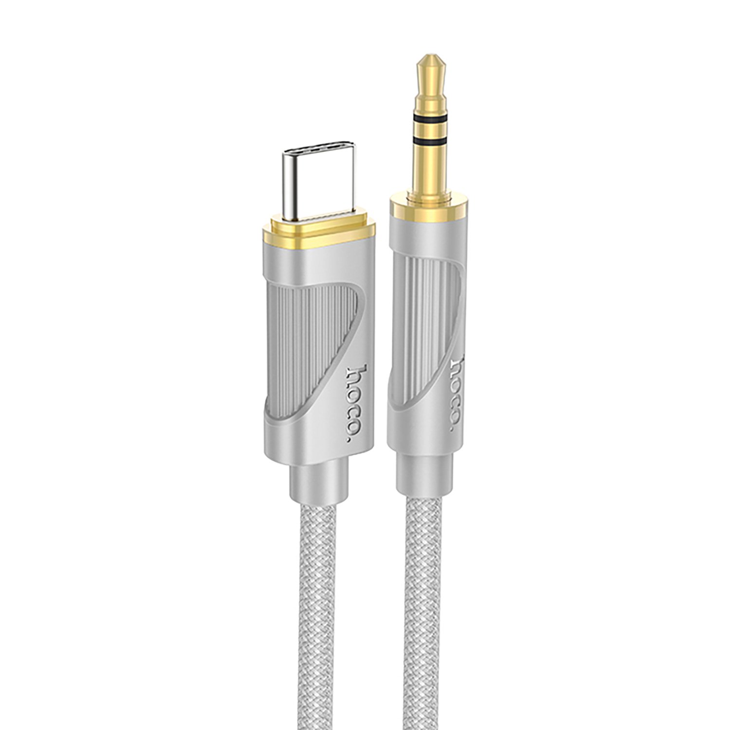 

Кабель Jack 3.5mm(M)-USB Type-C(m), 1 м, серый HOCO UPA30, UPA30