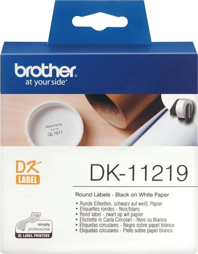 

Картридж ленточный Brother, 1.2 см, черный на белом, оригинальная (DK11219)