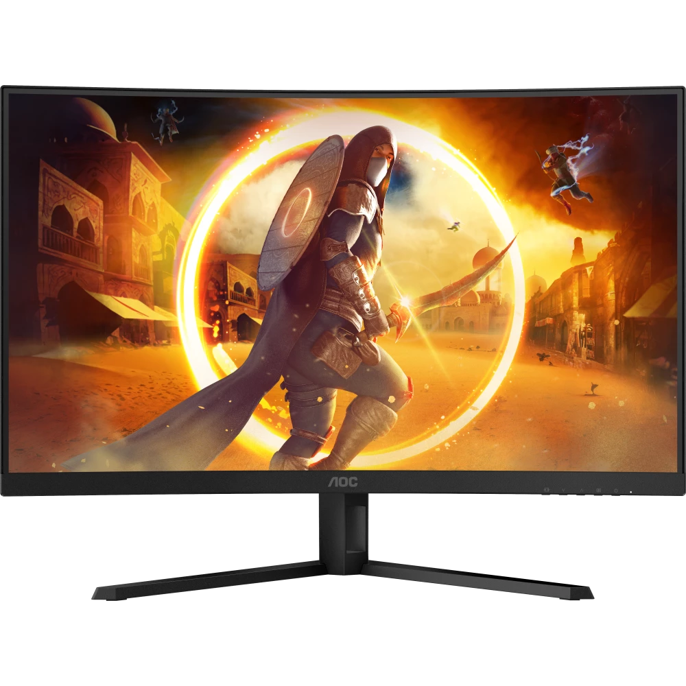 

Монитор 32" AOC CQ32G4VE VA, изогнутый, 2560x1440 (16:9), 300кд/м2, 180 Гц, 0.5 мс, 178°/178°, HDMI, DisplayPort, черный (CQ32G4VE), CQ32G4VE