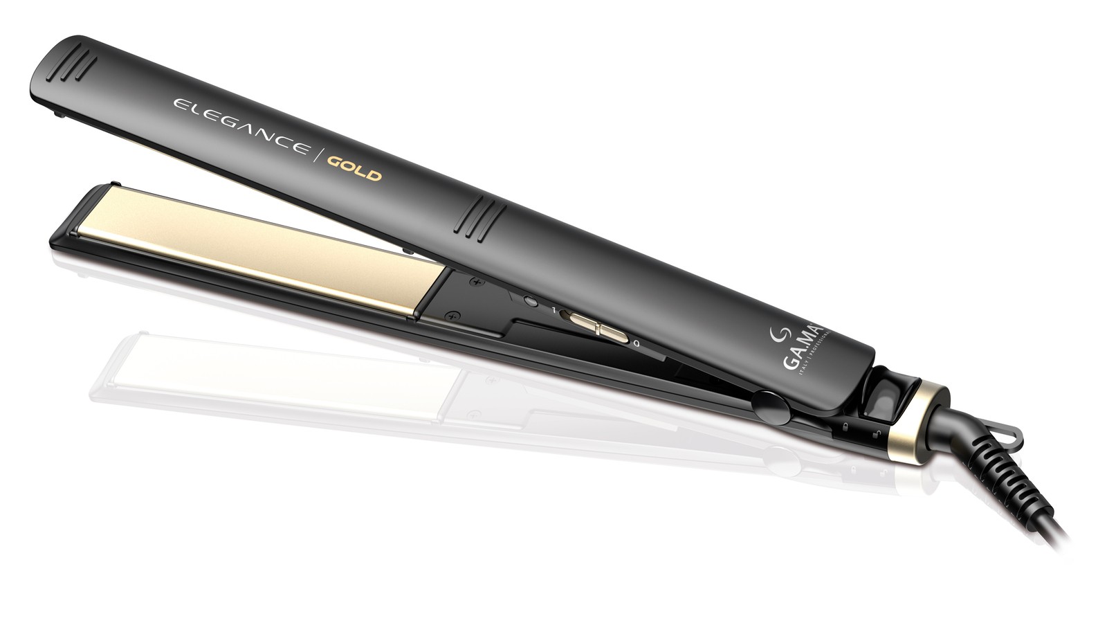 

Выпрямитель Ga.Ma ELEGANCE GOLD - SY, 230°C, 50 Вт, керамика покрытие, режимов: 1, петля для подвешивания, 2.5 м, черный ( GI0234), ELEGANCE GOLD - SY