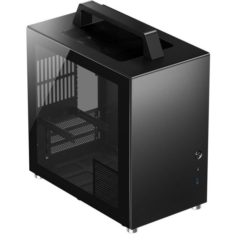 

Корпус JONSBO T8 PLUS, Mini-ITX, Mini-Tower, USB 3.0, USB Type-C, RGB подсветка, черный, без БП, T8 PLUS