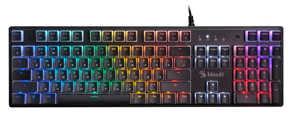 Клавиатура A4Tech Bloody S510NP, USB, черный