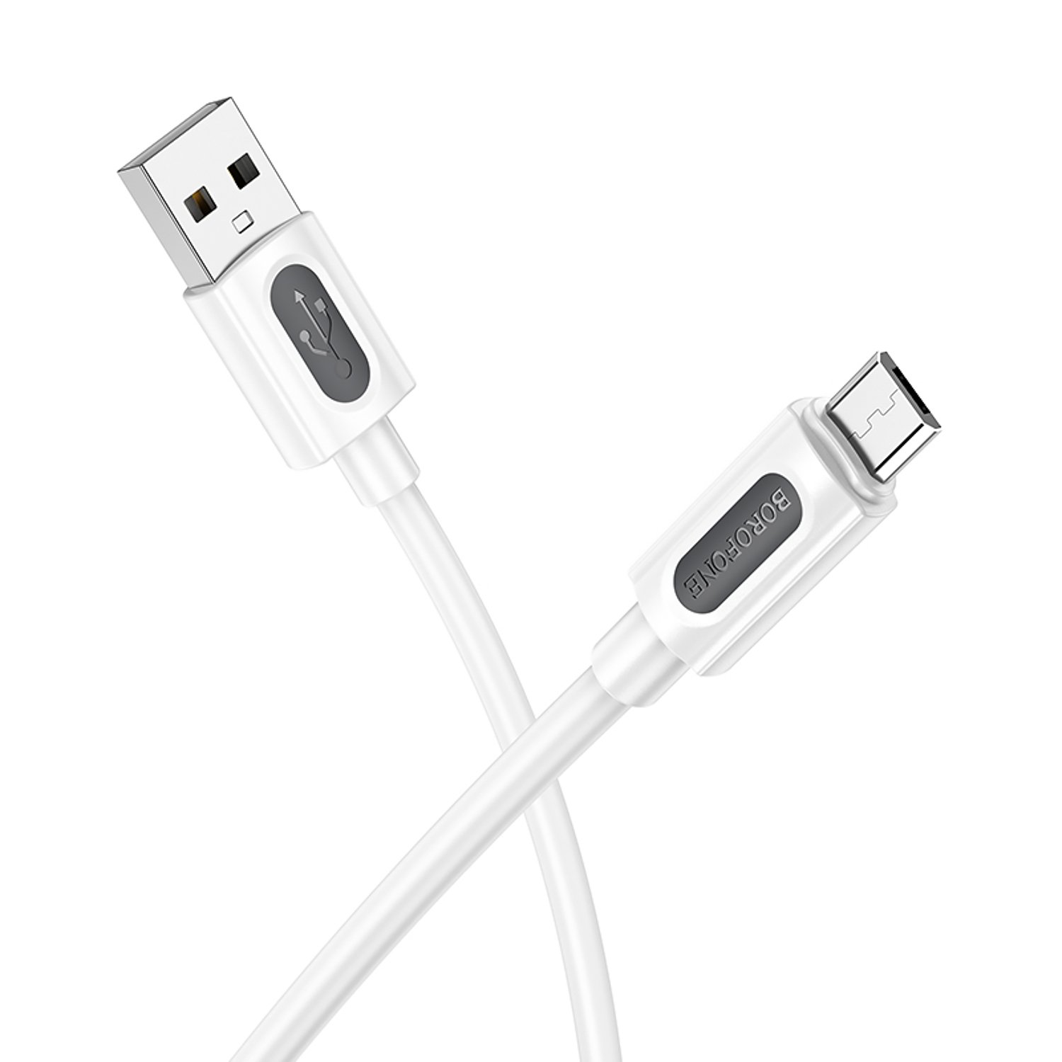 

Кабель USB-Micro USB, 2.4А, 12 Вт, 1 м, белый, Borofone BX114, BX114