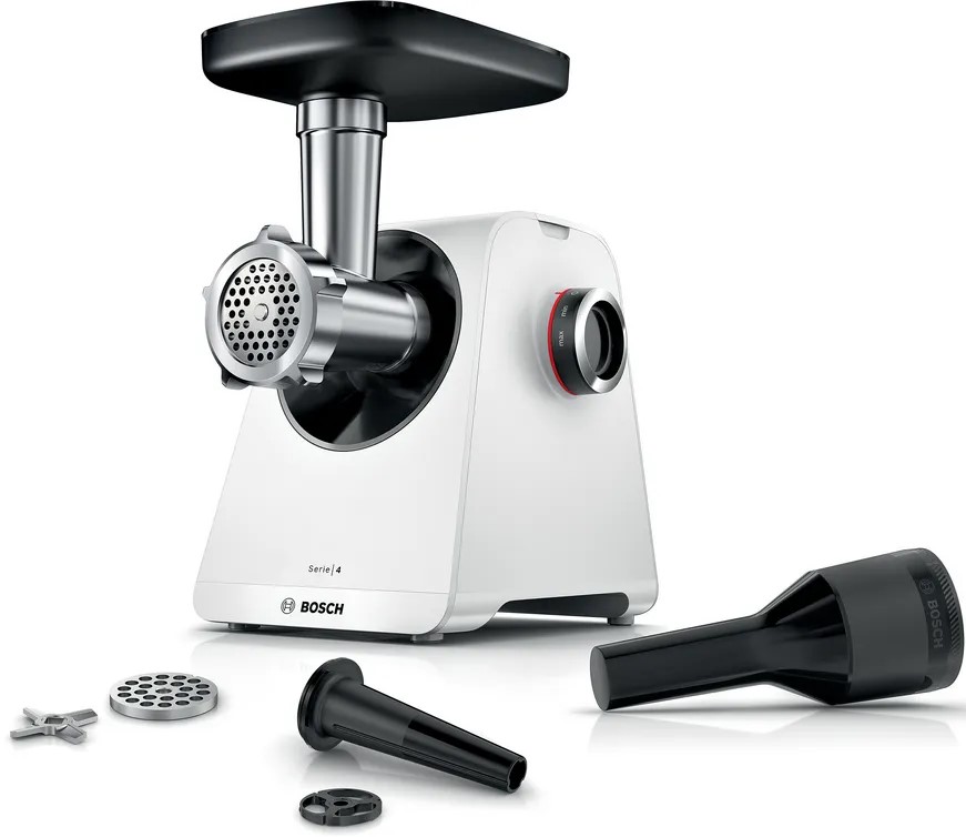 Электрическая мясорубка Bosch MFWS420W, 1.9 кВт, 2.5 кг/мин