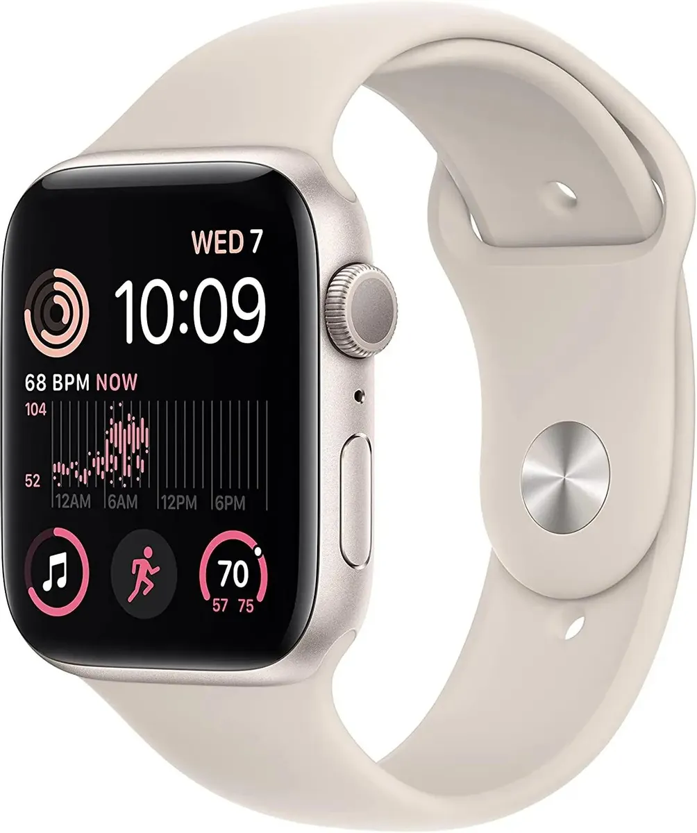 

Смарт-часы Apple Watch SE 2024 44мм A2723 OLED, сияющая звезда (MXEV3LL/A), Watch SE 2024 44мм A2723