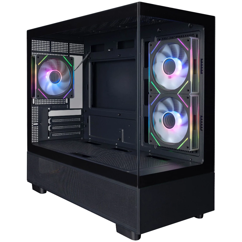 

Корпус 1STPLAYER MIKU Mi5 ARGB, mATX, Midi-Tower, USB 3.0, черный, без БП (Mi5-BK-2FC7R-1FC7), MIKU Mi5 ARGB
