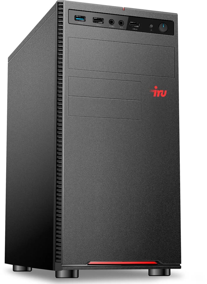 

Системный блок IRU Home 310H6SE, Intel Core i5 12400 2.5 ГГц, 32Gb RAM, 1Tb SSD, без ОС, черный (2081073), 310H6SE