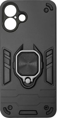 

Чехол-накладка BoraSCO Anti-Shok Case для смартфона Apple iPhone 16, металл/термопластичный полиуретан/поликарбонат, черный (74537)