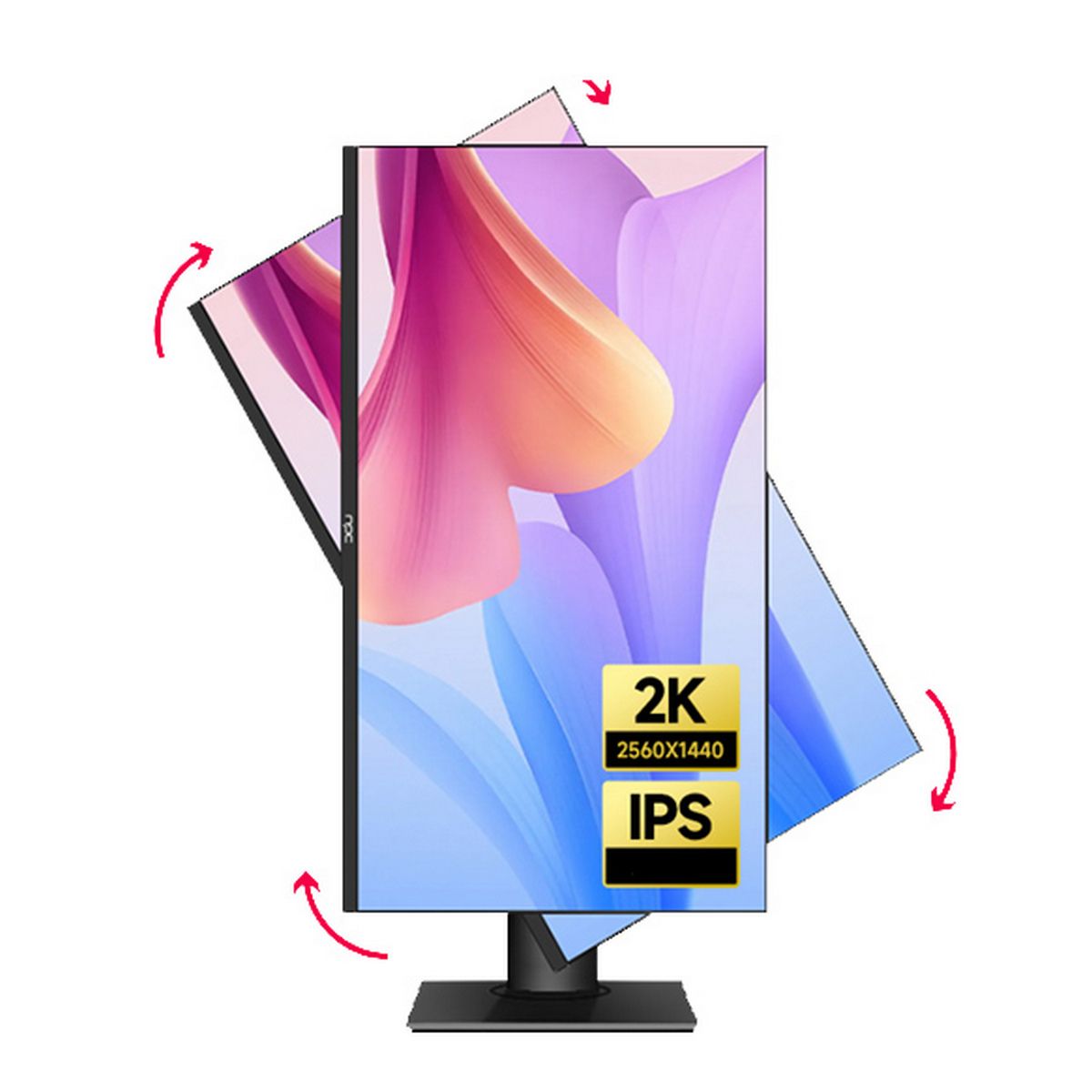 

Монитор 27" Aiwa MQ270A IPS, 2560x1440 (16:9), 300кд/м2, 100 Гц, 4 мс, 178°/178°, HDMI, DisplayPort, USB-Hub, черный (MQ270A), MQ270A