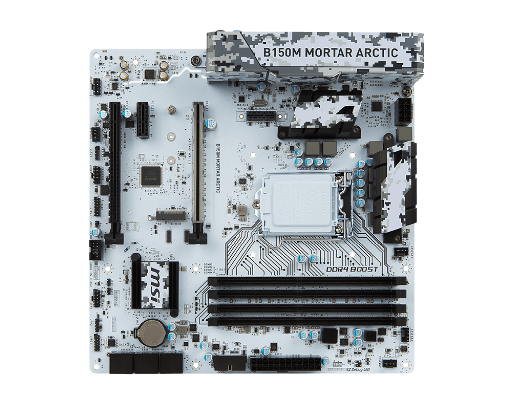 Материнская плата MSI B150M MORTAR ARCTIC, Socket1151, Intel B150, mATX