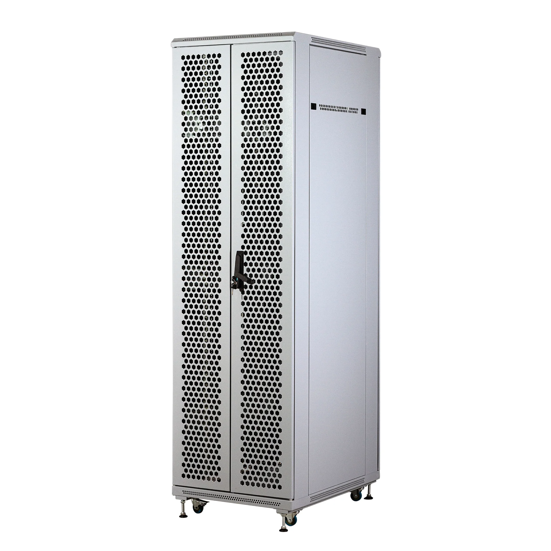 

Шкаф телекоммуникационный напольный 42U 600x600 мм, перфорация/металл, серый, разборный, SNR TFC (SNR-TFC-426060-CPDP-G-SF)