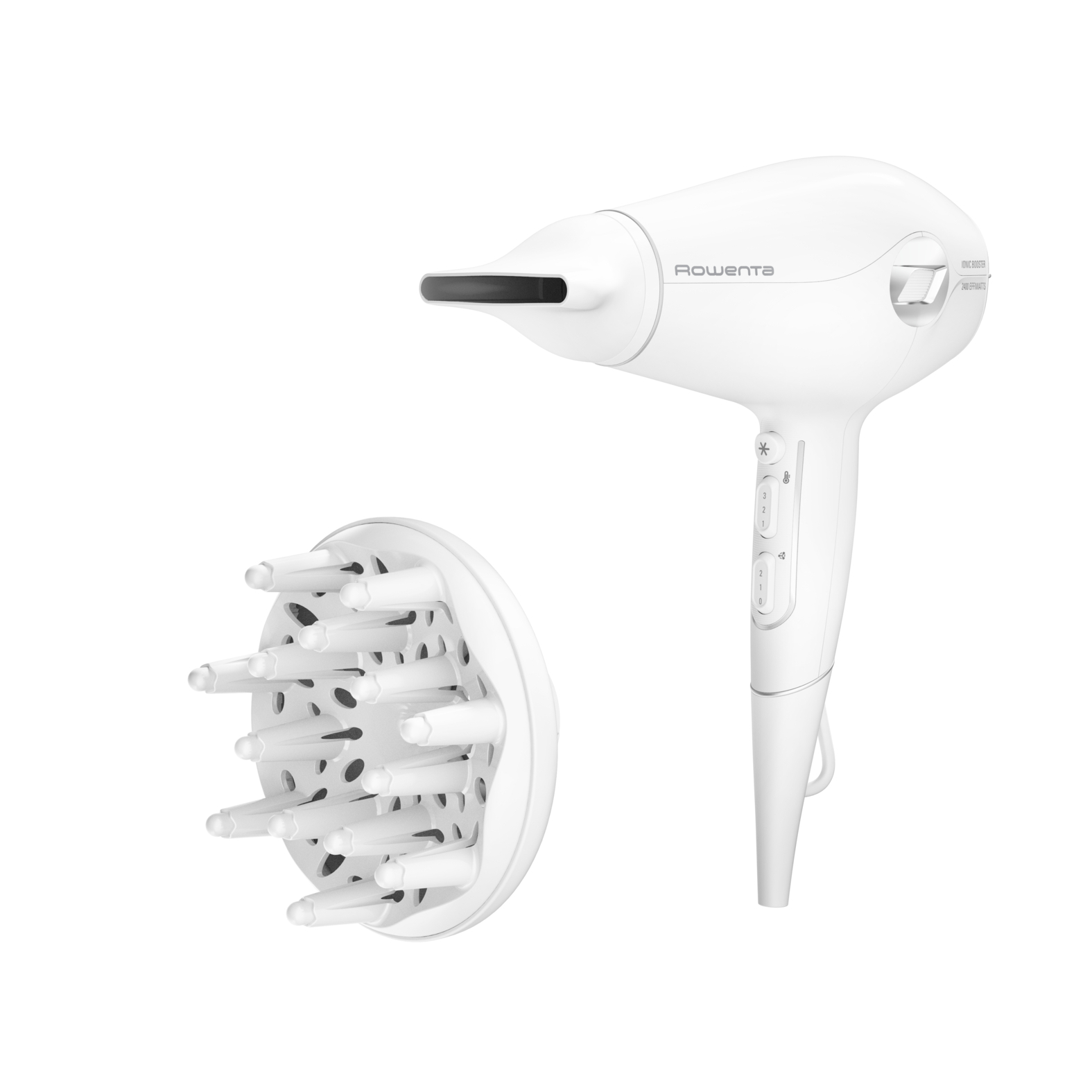 

Фен Rowenta Volumizer CV6130F0 1.8 кВт, режимов: 3, насадок: 2, белый ( CV6130F0), CV6130F0