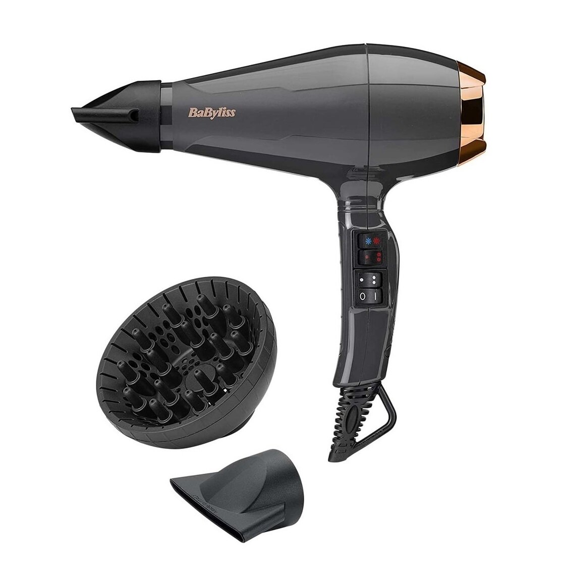 Фен Babyliss 6719DE 2.2 кВт, режимов: 2, насадок: 3