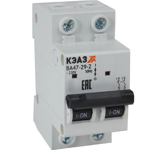Выключатель автоматический КЭАЗ ВА47-29-2B10-УХЛ3 10А B 4,5 кА