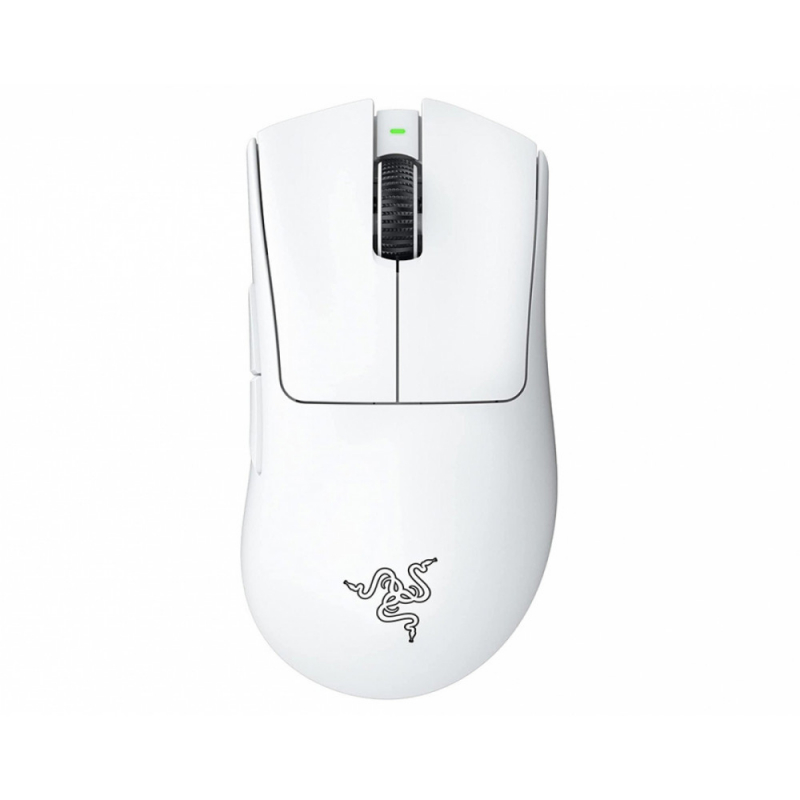 

Мышь беспроводная Razer DeathAdder V3 Pro, 30000dpi, оптическая светодиодная, USB/Радиоканал, белый (RZ01-04630200-R3A1), DeathAdder V3 Pro