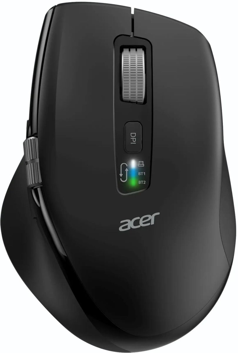 

Мышь беспроводная ACER OMR406, 4800dpi, оптическая светодиодная, Bluetooth/Радиоканал/USB, черный (ZL.MCEEE.02W), OMR406