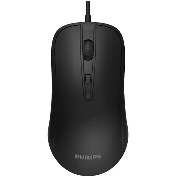 

Мышь проводная PHILIPS SPK7214, 1600dpi, оптическая светодиодная, USB, черный (SPK7214B/60), SPK7214