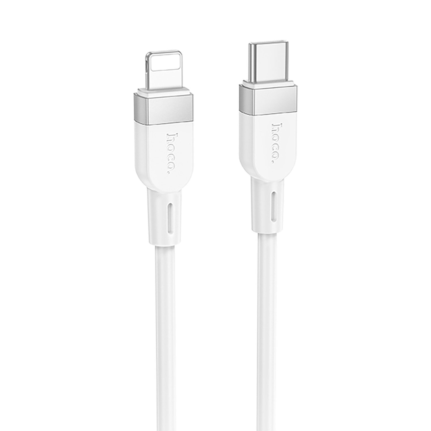 

Кабель USB Type-C-Lightning 8-pin, 3А, 27 Вт, 1 м, белый, HOCO Energy X109, X109