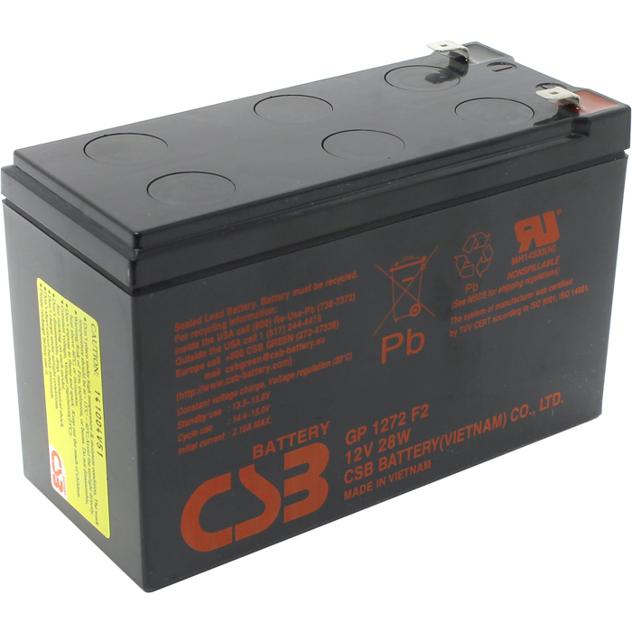 Аккумуляторная батарея для ИБП CSB GP 1272 F2 (28W), 12V, 7.2Ah