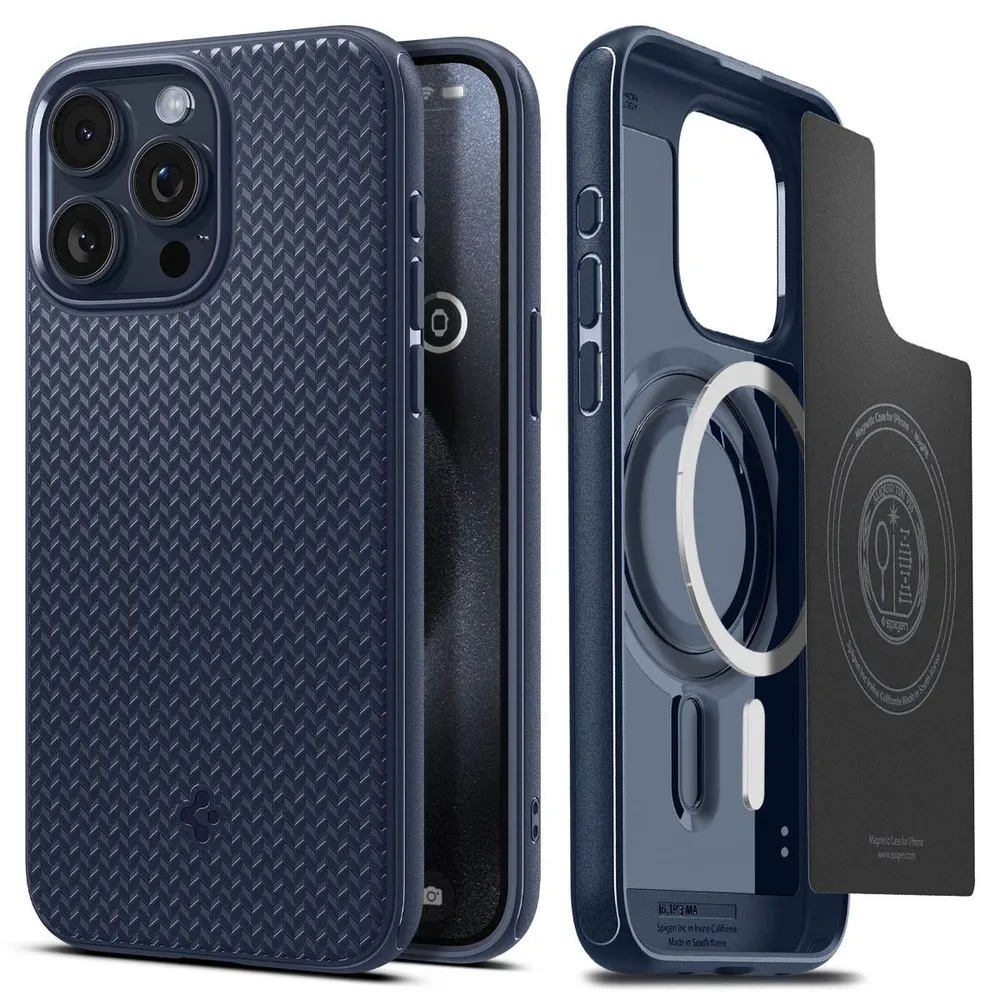 

Чехол-накладка Spigen Core Armor для смартфона Apple iPhone 15 Pro, TPU, синий (ACS06737)