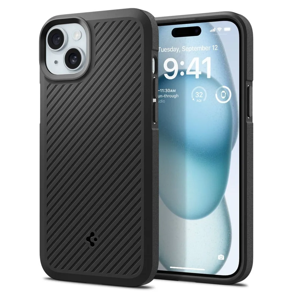 

Чехол-накладка Spigen Core Armor для смартфона Apple iPhone 15, TPU, черный (ACS06479)