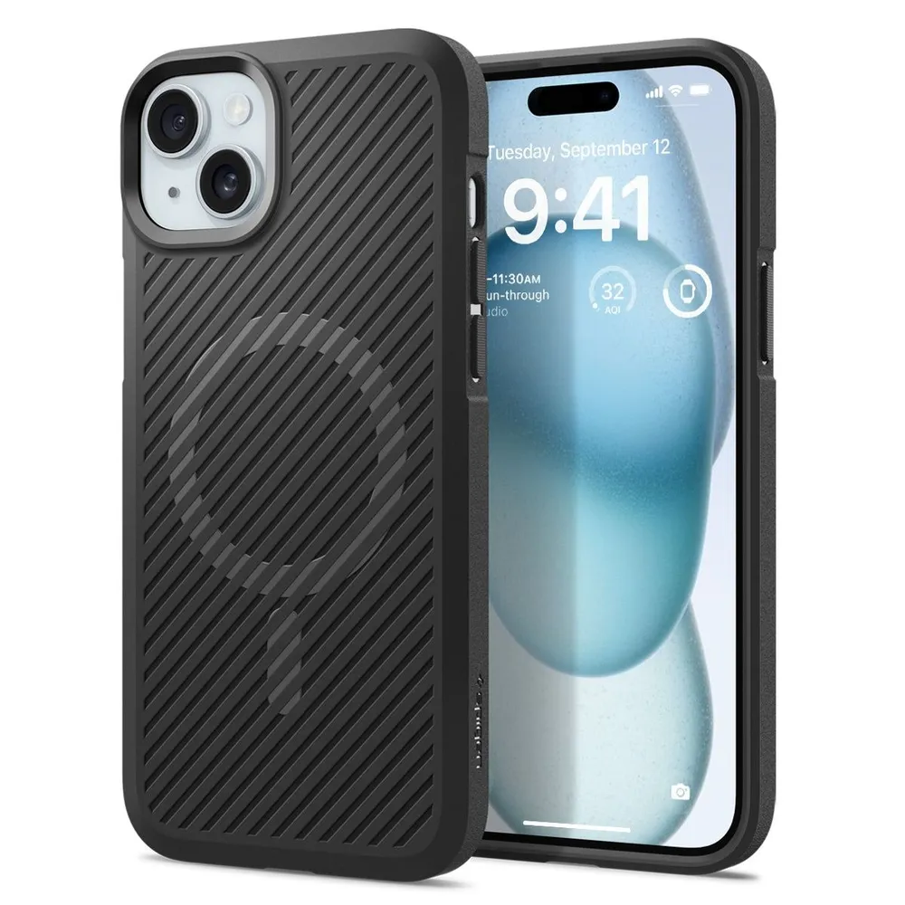 

Чехол-накладка Spigen Core Armor для смартфона Apple iPhone 15, TPU, черный (ACS06480)
