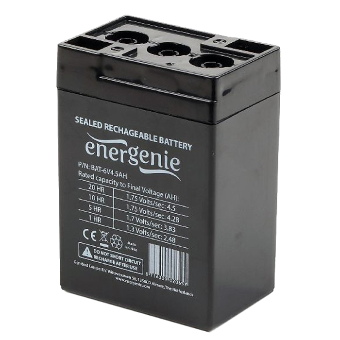 Аккумуляторная батарея для ИБП Energenie, 6V, 4.5Ah