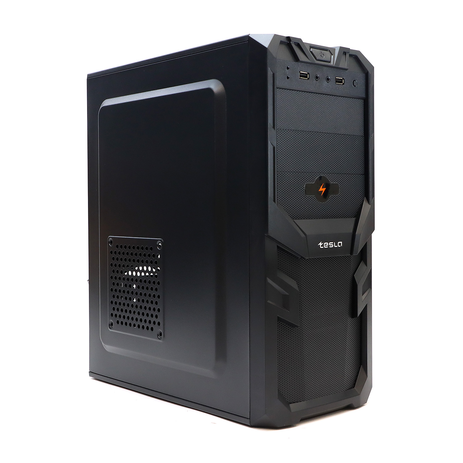 Корпус TESLA 3230BF, ATX, Midi-Tower, черный, без БП (TSL-3230-BF) б/у, отказ от покупки, вмятины на боковой стороне
