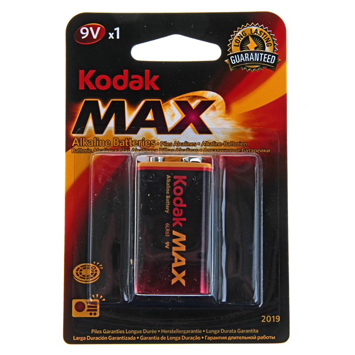 

Батарея Kodak 6LR61-1BL, Крона, 9V 1шт, Черный