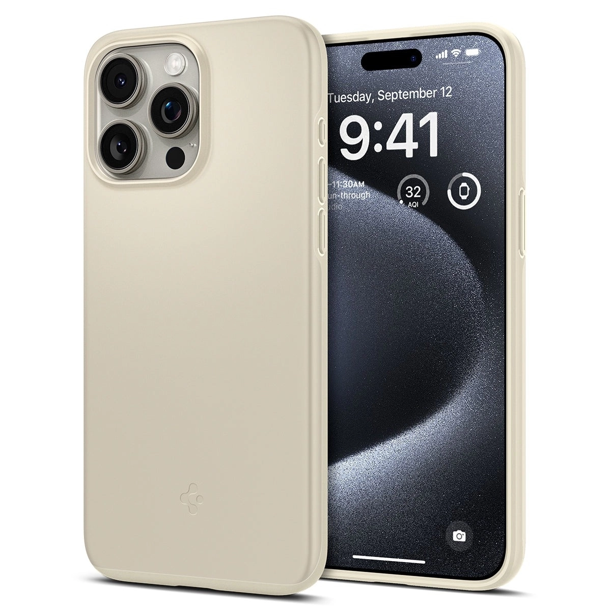 

Чехол-накладка Spigen Thin Fit для смартфона Apple iPhone 15 Pro, поликарбонат, бежевый (ACS06694)