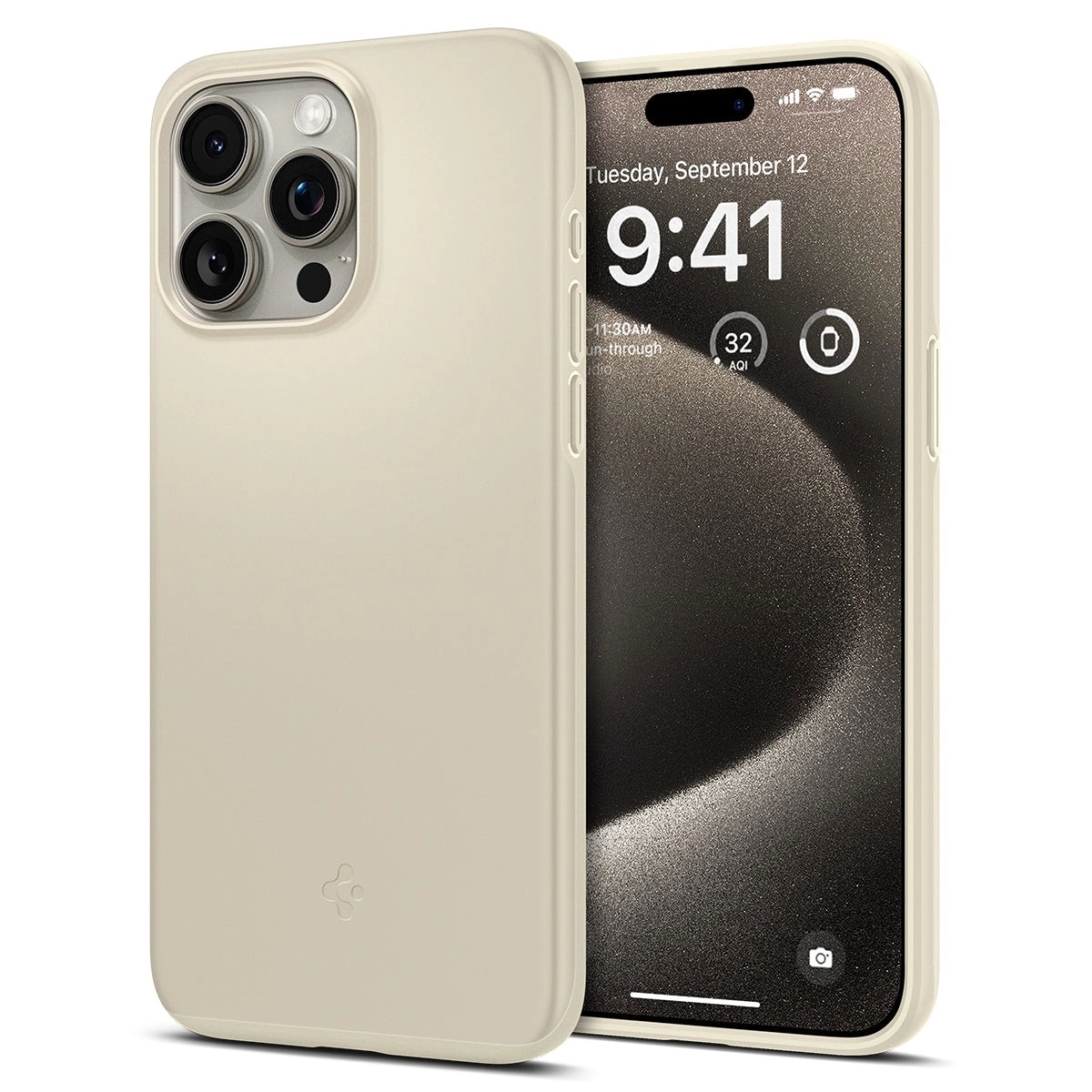 

Чехол-накладка Spigen Thin Fit для смартфона Apple iPhone 15 Pro Max, поликарбонат, бежевый (ACS06551)