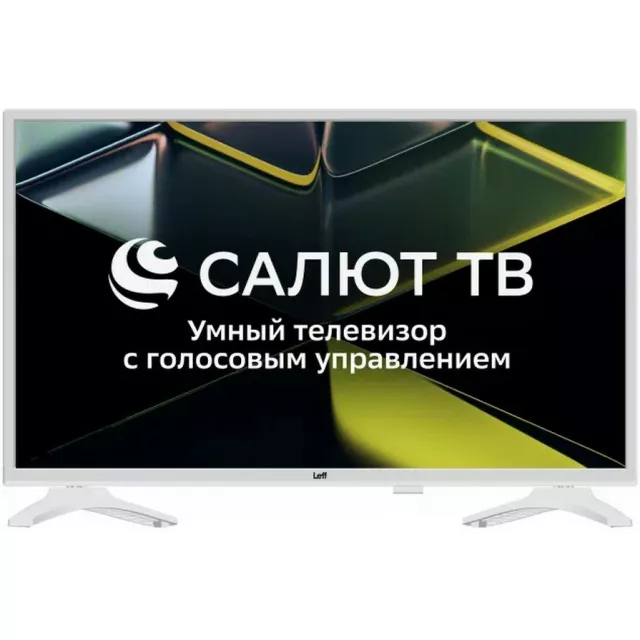 Телевизор 28" Leff 28H691T, 1366x768, белый