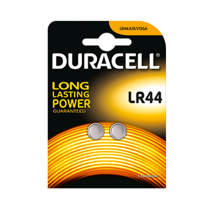 

Батарея Duracell LR44-2BL, LR44, 1.5V, 2шт