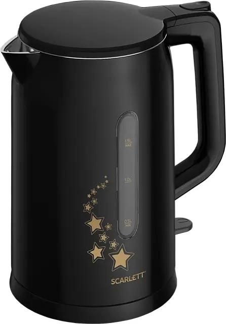 

Чайник электрический Scarlett SC-EK21S45 1.5л. 2.2 кВт, металл/пластик, черный ( SC-EK21S45), SC-EK21S45