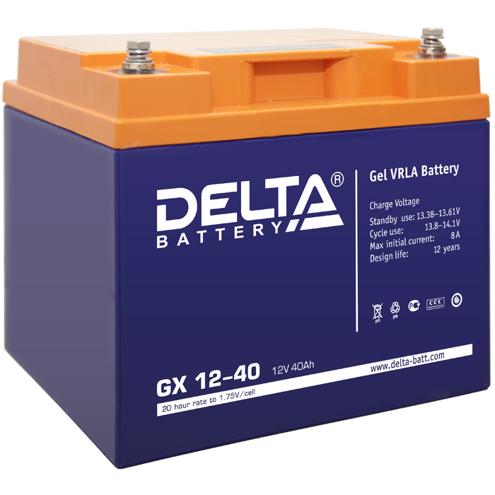 Аккумуляторная батарея Delta GX12-40