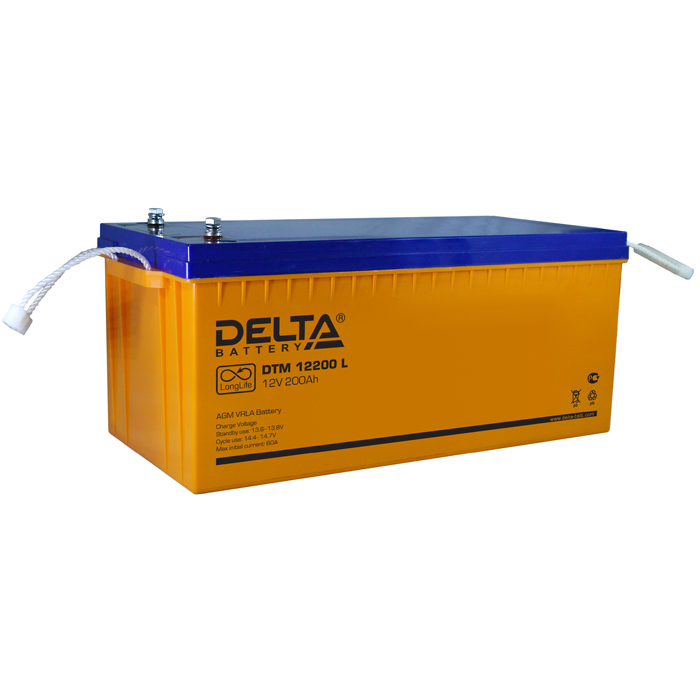 

Аккумуляторная батарея для ИБП Delta DTM L DTM 12200 L, 12V, 200Ah, Оранжевый, DTM 12200 L