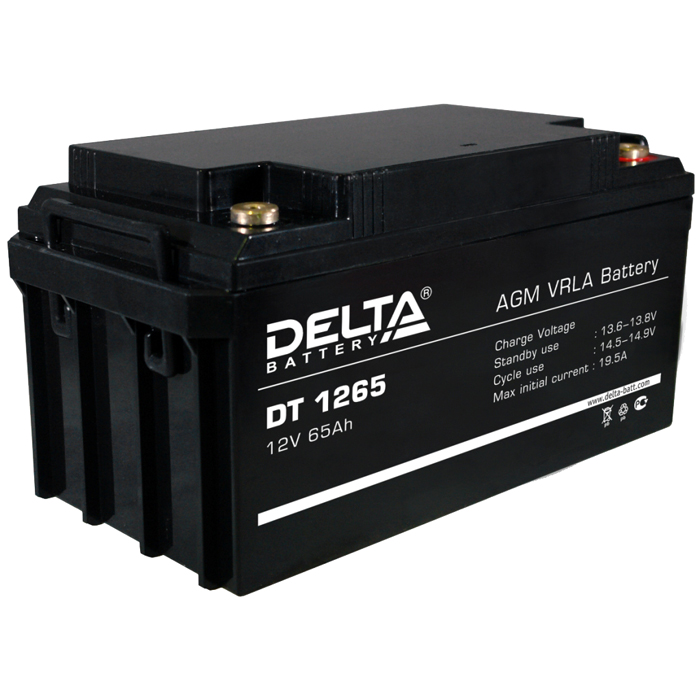 

Аккумуляторная батарея для ИБП Delta DT DT 1265, 12V, 65Ah, Черный, DT 1265