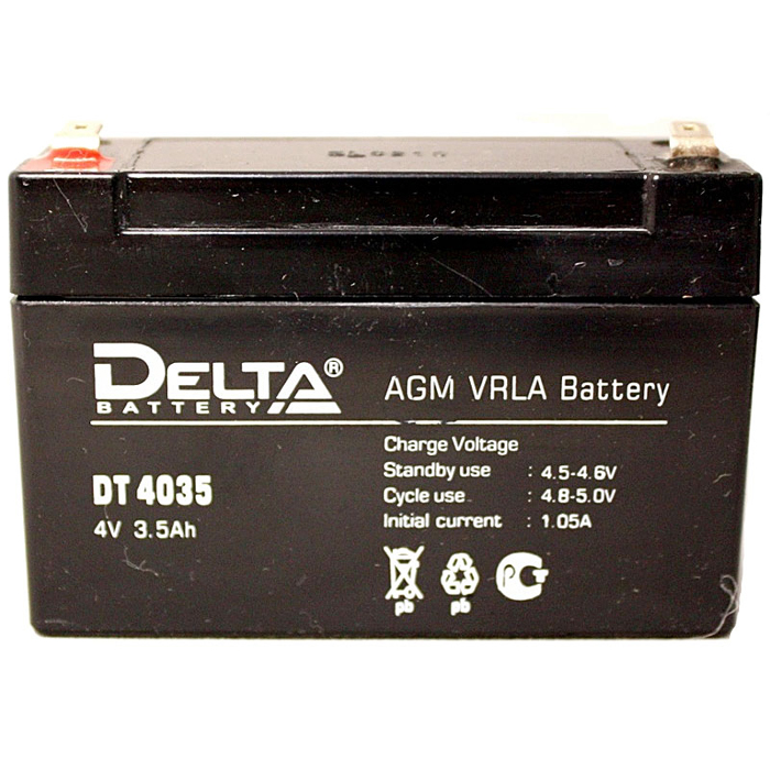 Аккумуляторная батарея для ИБП Delta DT DT 4035, 4V, 3.5Ah