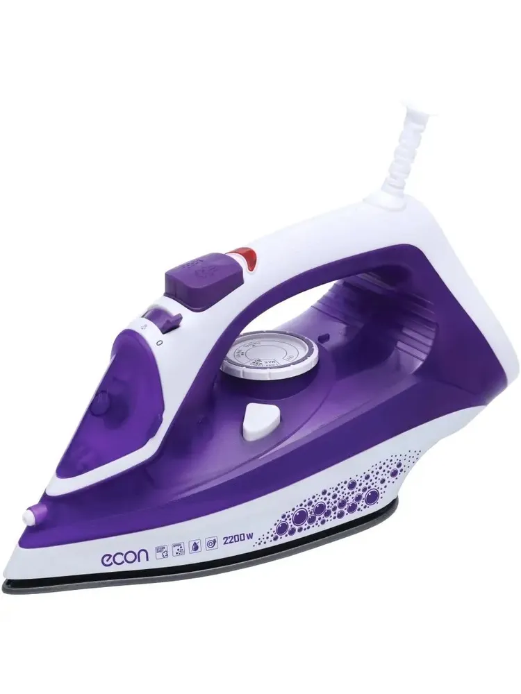 Утюг Econ ECO-BI2201 2.2 кВт, фиолетовый/белый
