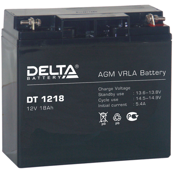 Аккумуляторная батарея для ИБП Delta DT DT 1218, 12V, 18Ah