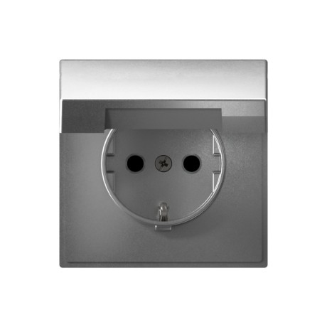 

Розетка Systeme Electric ARTGALLERY GAL000346S, скрытый монтаж, однопостовая, с з/к, со шторками, с крышкой, 16А, механизм с накладкой без рамки, IP20, с быстрозажимными клеммами, алюминий, 1 шт. (GAL000346S), GAL000346S