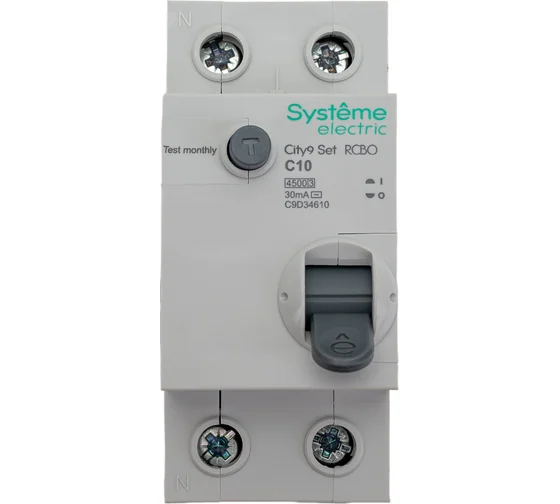 Выключатель дифференциальный (УЗО), 1P+N, 25А, 30мА, тип АС, Systeme Electric