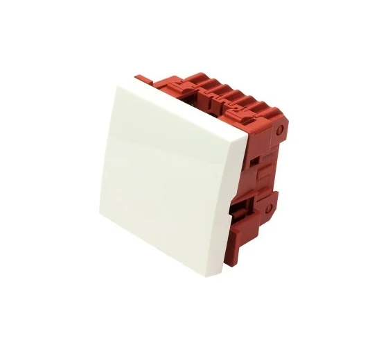 Выключатель LANMASTER LAN-EC45x45-S11-WH, 1кл., белый