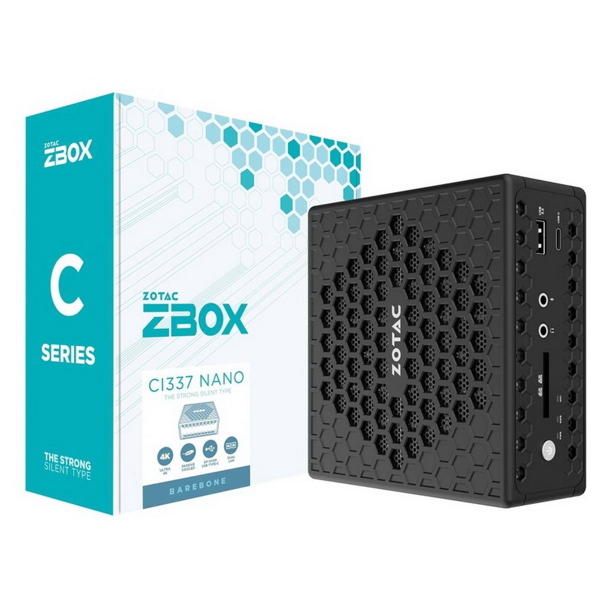 

Неттоп-платформа Zotac ZBOX-CI337NANO-BE, Intel N100 800 МГц 2xDDR5 SODIMM, 1x2.5" HDD/SSD, 1xM.2 SSD, WiFi, BT, черный (ZBOX-CI337NANO-BE), ZBOX-CI337NANO-BE